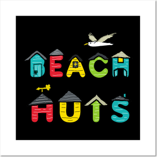 Beach Huts Posters and Art